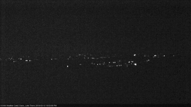 Lake Travis webcam, March 13, 2019 9:55 PM CT