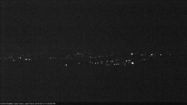 Lake Travis webcam, March 13, 2019 10:05 PM CT