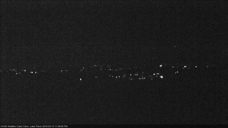 Lake Travis webcam, March 13, 2019 10:10 PM CT