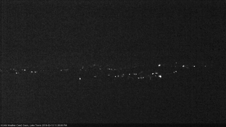 Lake Travis webcam, March 13, 2019 10:40 PM CT