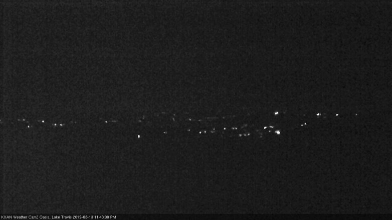 Lake Travis webcam, March 13, 2019 10:45 PM CT