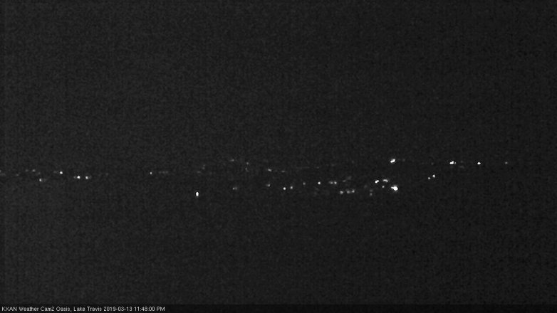 Lake Travis webcam, March 13, 2019 10:50 PM CT