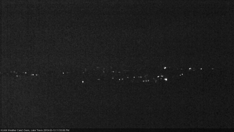 Lake Travis webcam, March 13, 2019 10:55 PM CT