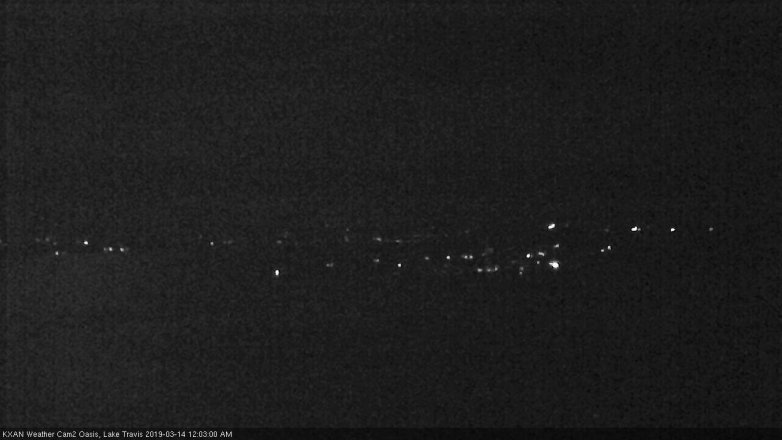 Lake Travis webcam, March 13, 2019 11:05 PM CT