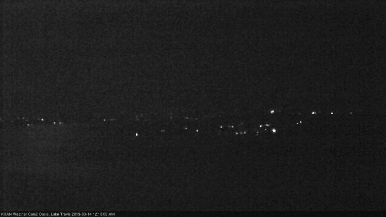 Lake Travis webcam, March 13, 2019 11:15 PM CT