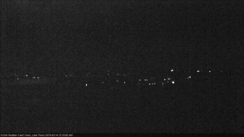 Lake Travis webcam, March 13, 2019 11:20 PM CT
