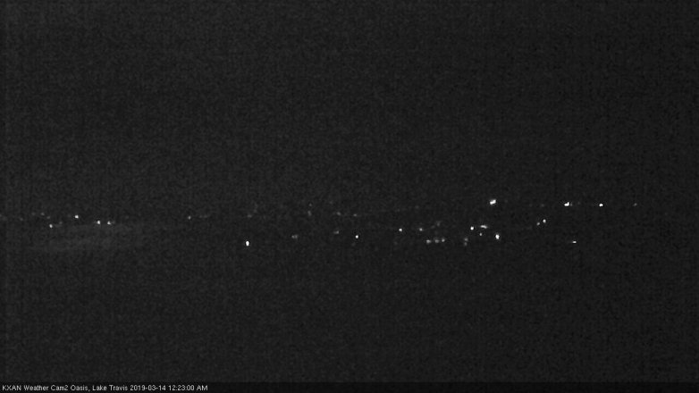 Lake Travis webcam, March 13, 2019 11:25 PM CT