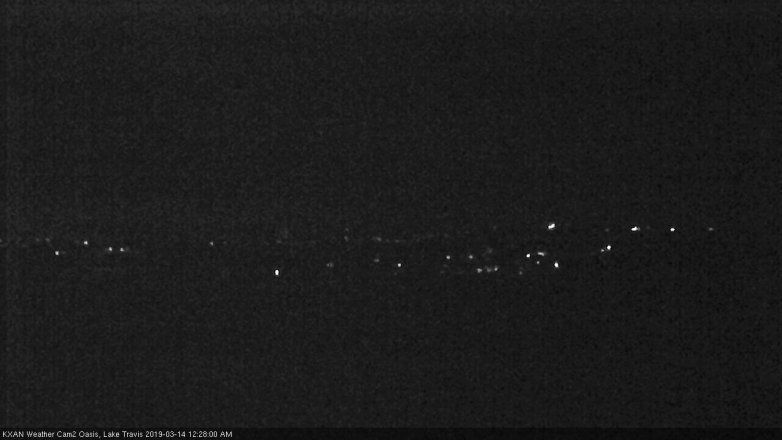 Lake Travis webcam, March 13, 2019 11:30 PM CT