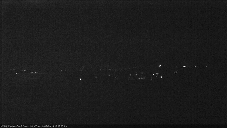 Lake Travis webcam, March 13, 2019 11:35 PM CT