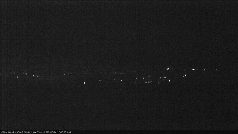 Lake Travis webcam, March 13, 2019 11:45 PM CT