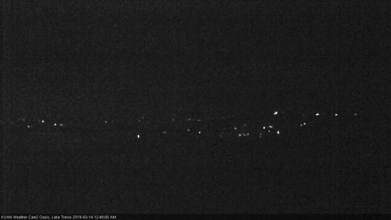 Lake Travis webcam, March 13, 2019 11:50 PM CT