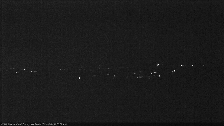 Lake Travis webcam, March 13, 2019 11:55 PM CT