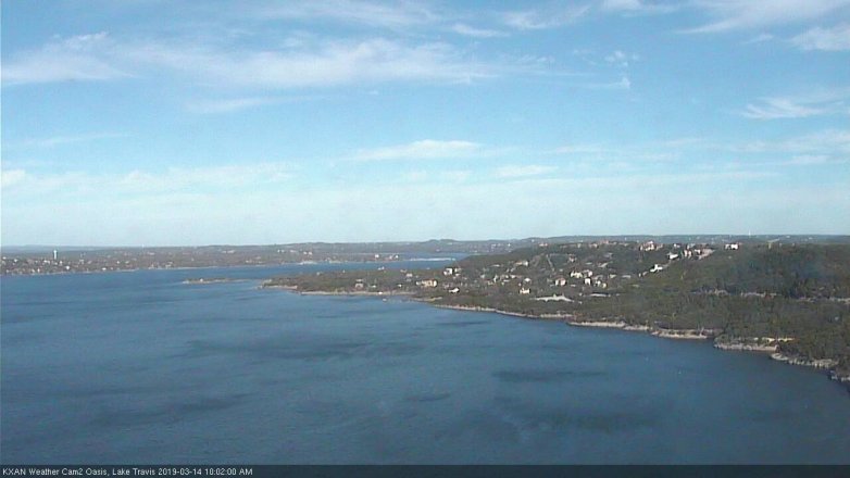 Lake Travis webcam, March 14, 2019 9:05 AM CT