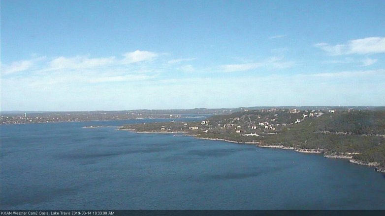 Lake Travis webcam, March 14, 2019 9:35 AM CT