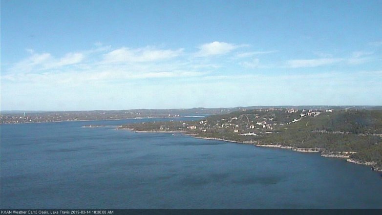 Lake Travis webcam, March 14, 2019 9:40 AM CT