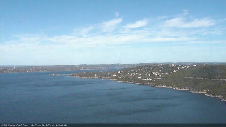 Lake Travis webcam, March 14, 2019 9:50 AM CT