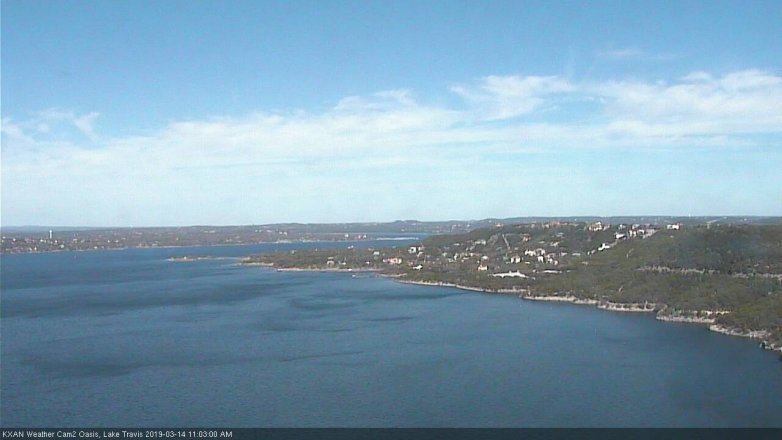 Lake Travis webcam, March 14, 2019 10:05 AM CT