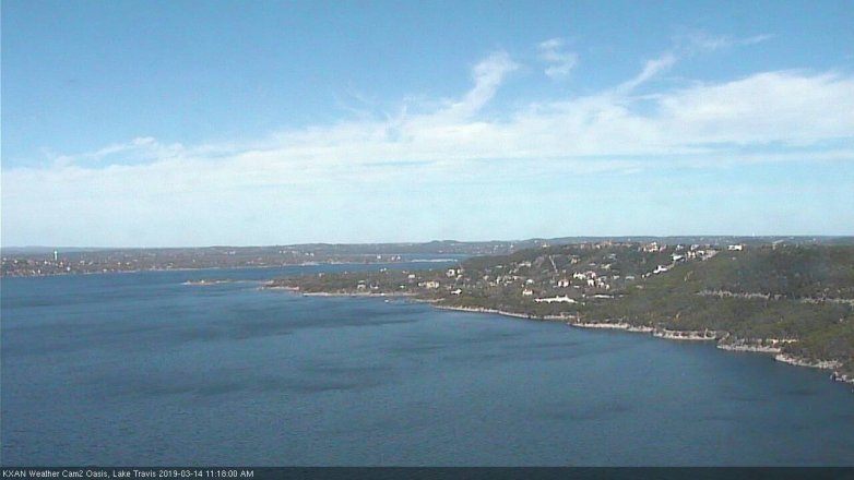 Lake Travis webcam, March 14, 2019 10:20 AM CT