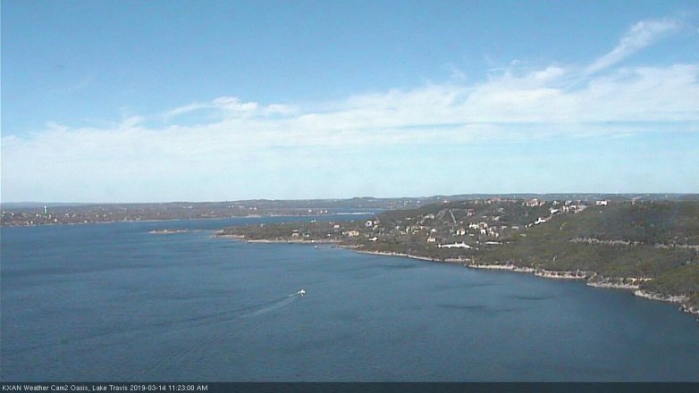 Lake Travis webcam, March 14, 2019 10:25 AM CT