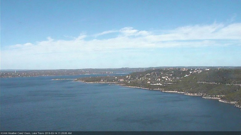 Lake Travis webcam, March 14, 2019 10:30 AM CT