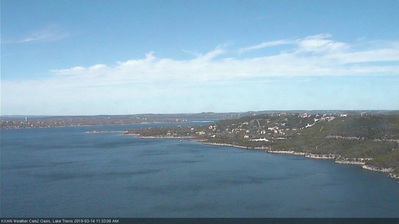 Lake Travis webcam, March 14, 2019 10:35 AM CT