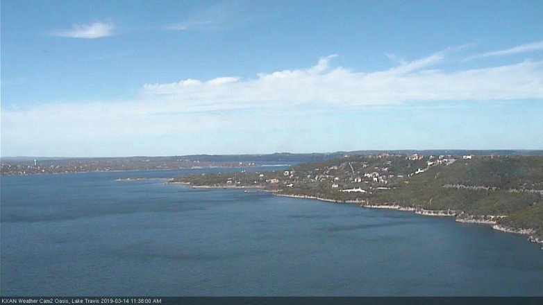 Lake Travis webcam, March 14, 2019 10:40 AM CT
