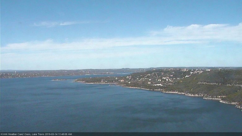 Lake Travis webcam, March 14, 2019 10:50 AM CT
