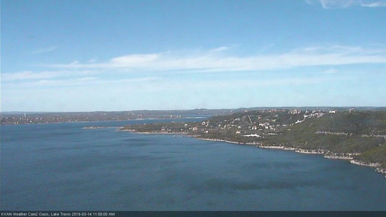 Lake Travis webcam, March 14, 2019 11:00 AM CT