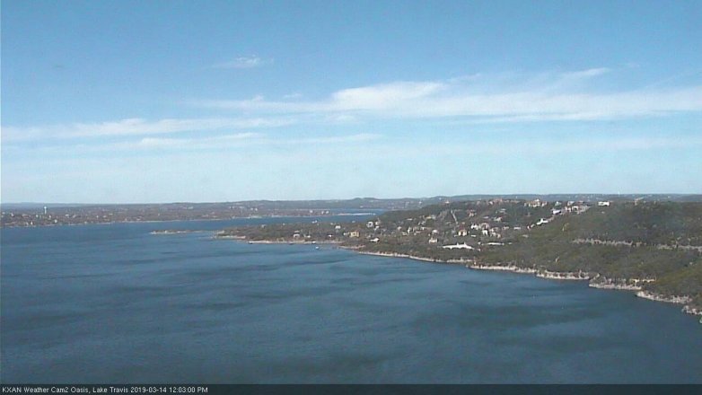 Lake Travis webcam, March 14, 2019 11:05 AM CT