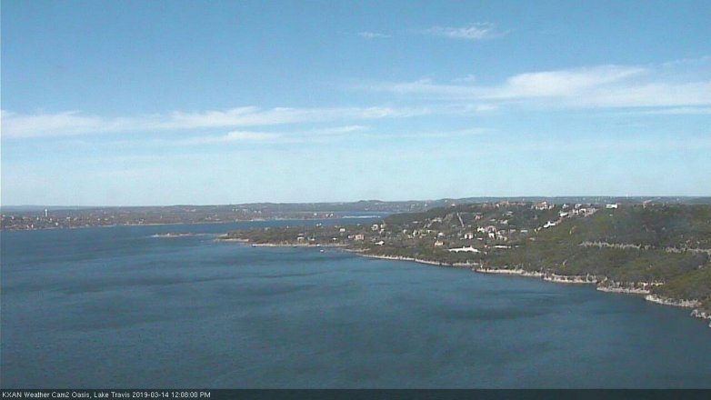Lake Travis webcam, March 14, 2019 11:10 AM CT