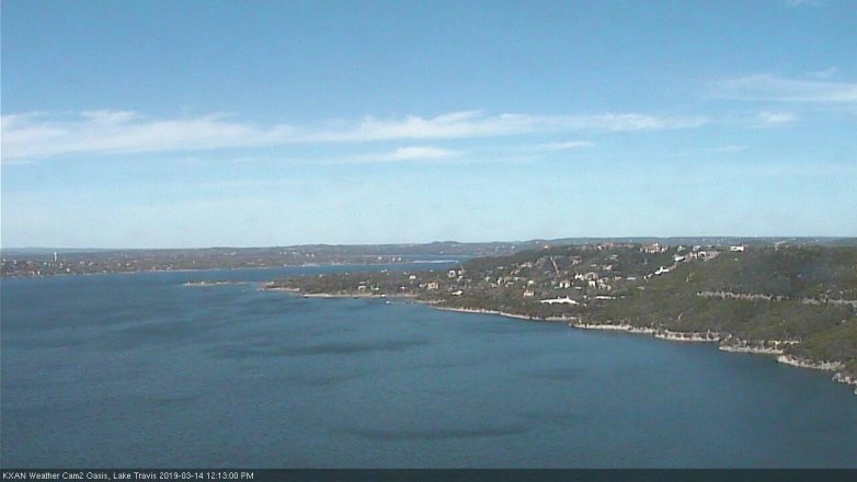 Lake Travis webcam, March 14, 2019 11:15 AM CT