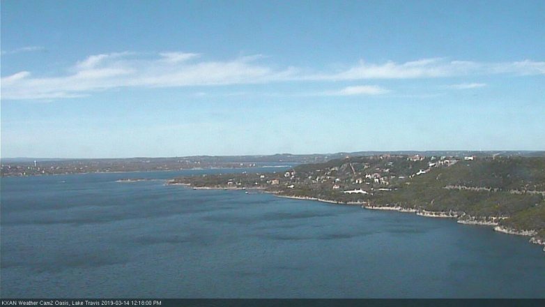 Lake Travis webcam, March 14, 2019 11:20 AM CT