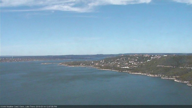 Lake Travis webcam, March 14, 2019 11:50 AM CT