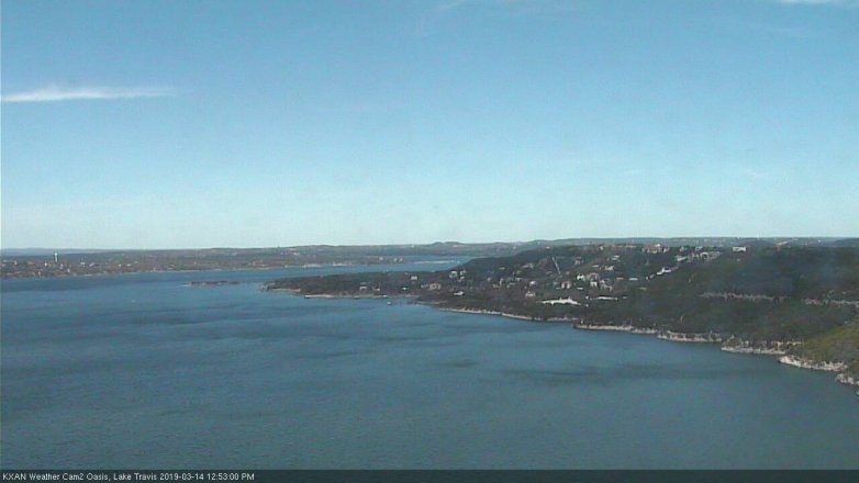 Lake Travis webcam, March 14, 2019 11:55 AM CT