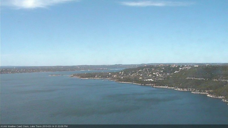 Lake Travis webcam, March 14, 2019 12:05 PM CT