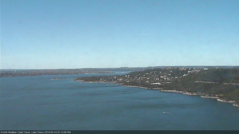 Lake Travis webcam, March 14, 2019 12:15 PM CT