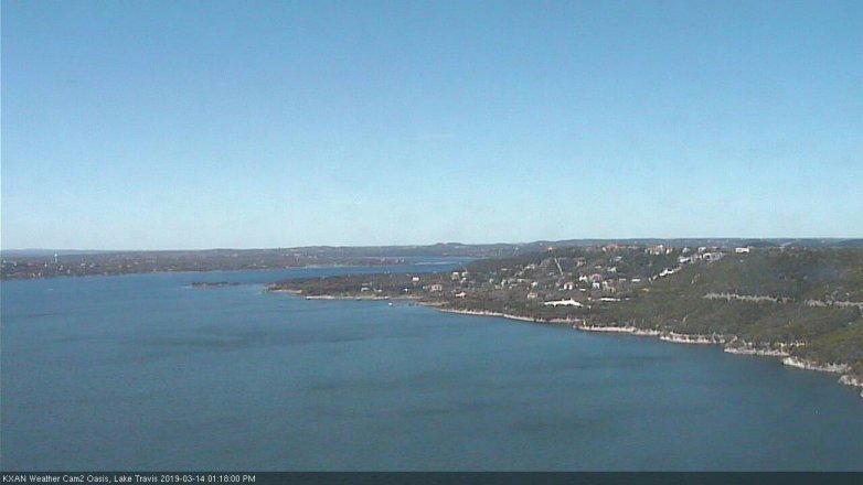 Lake Travis webcam, March 14, 2019 12:20 PM CT
