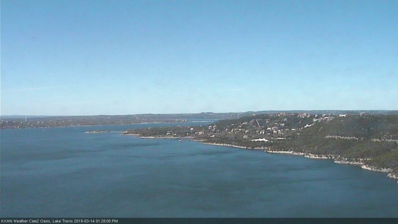 Lake Travis webcam, March 14, 2019 12:30 PM CT