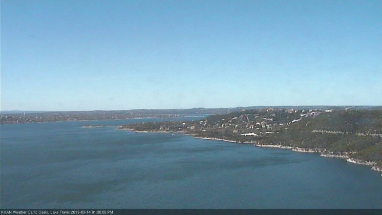 Lake Travis webcam, March 14, 2019 12:40 PM CT