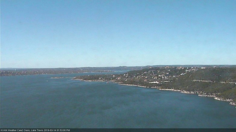 Lake Travis webcam, March 14, 2019 12:55 PM CT