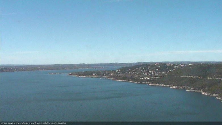 Lake Travis webcam, March 14, 2019 1:30 PM CT
