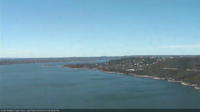 Lake Travis webcam, March 14, 2019 2:00 PM CT
