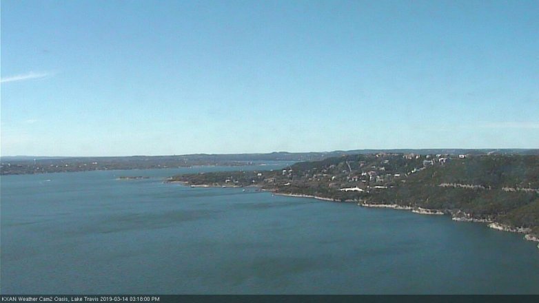Lake Travis webcam, March 14, 2019 2:20 PM CT