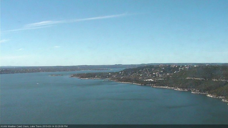 Lake Travis webcam, March 14, 2019 2:30 PM CT