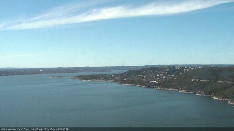 Lake Travis webcam, March 14, 2019 3:00 PM CT