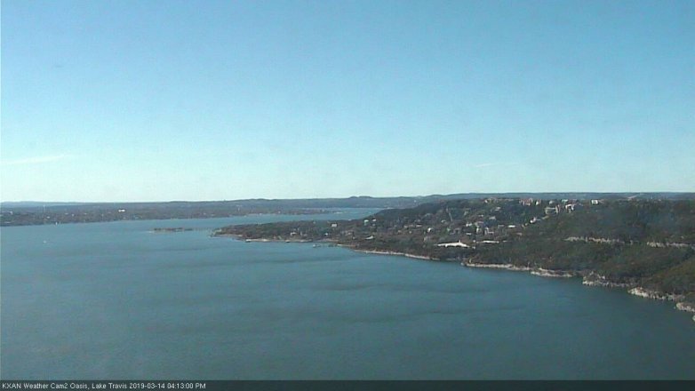 Lake Travis webcam, March 14, 2019 3:15 PM CT