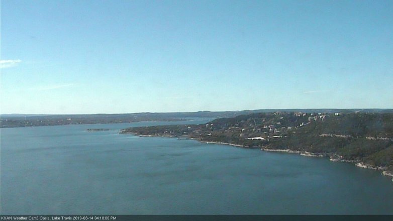 Lake Travis webcam, March 14, 2019 3:20 PM CT