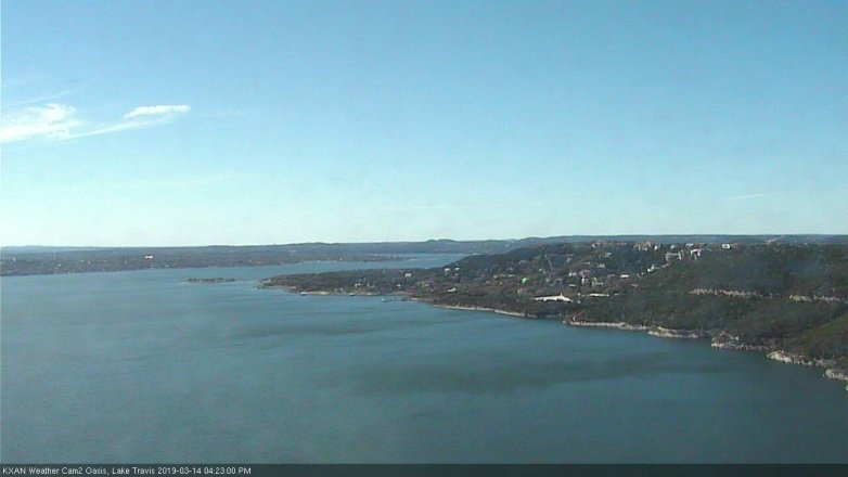 Lake Travis webcam, March 14, 2019 3:25 PM CT