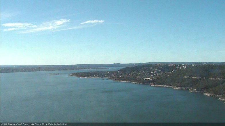 Lake Travis webcam, March 14, 2019 3:30 PM CT
