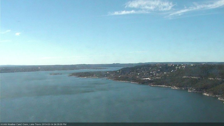 Lake Travis webcam, March 14, 2019 3:40 PM CT